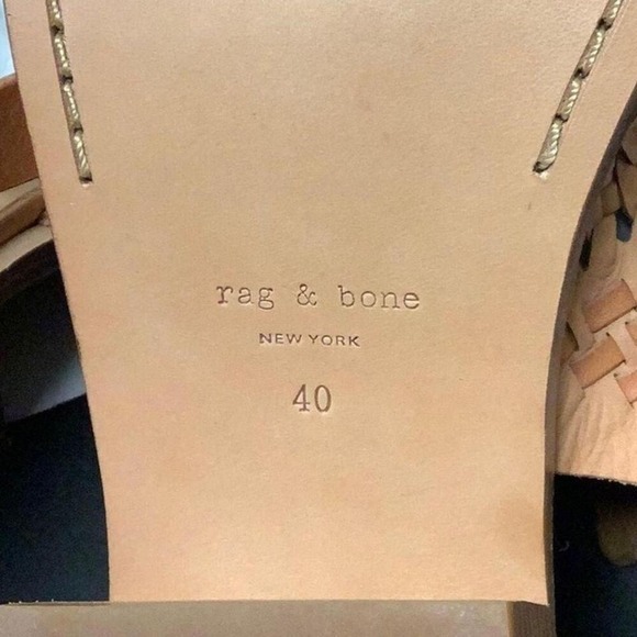 NWT Rag & bone tan leather sandals size 10 NIB - Picture 9 of 10